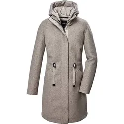 GIGA DX G.I.G.A. DX by killtec Damen Jacke Parka mit abknöpfbarer Kapuze, Größe 36 in Beige 8017