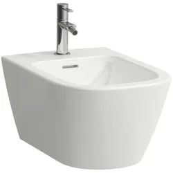 Laufen Meda Wandbidet H8301107573021 36x54cm, verdeckte Befestigung, mit Überlauf, mit Hahnloch, weiß matt