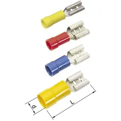 Elpress Flachsteckhülse gelb A0503FLS8