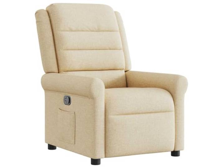 Makastle Relaxsessel Creme Stoff