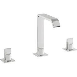 VitrA Suit Zweigriff-Waschtischarmatur 3-Loch-Montage Chrom,A42784 A42784