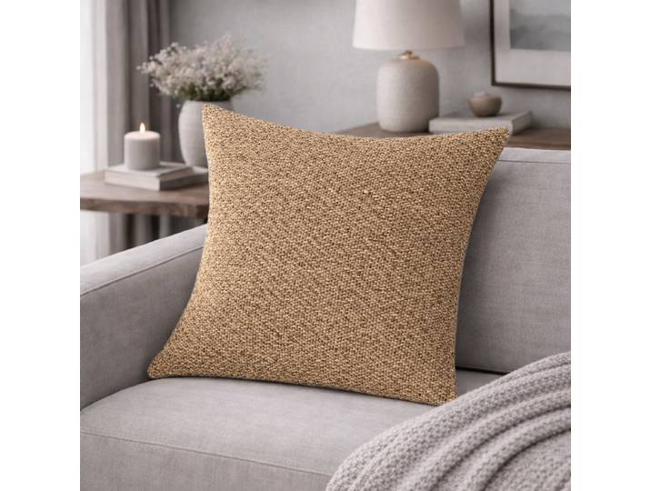 Dekokissen Fjella Gold/Karamell 50 x 50 x 1cm Polyester