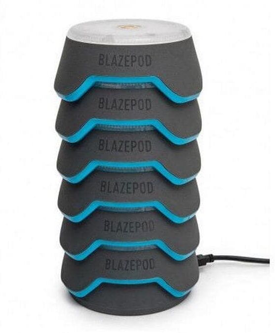Balancetrainer "Blazepod Kit 6 Pods", grau, Balancetrainer, B/H/L: 33cm Ø, Balancetrainer, L:33cm grau B/H/L: 33cm Ø