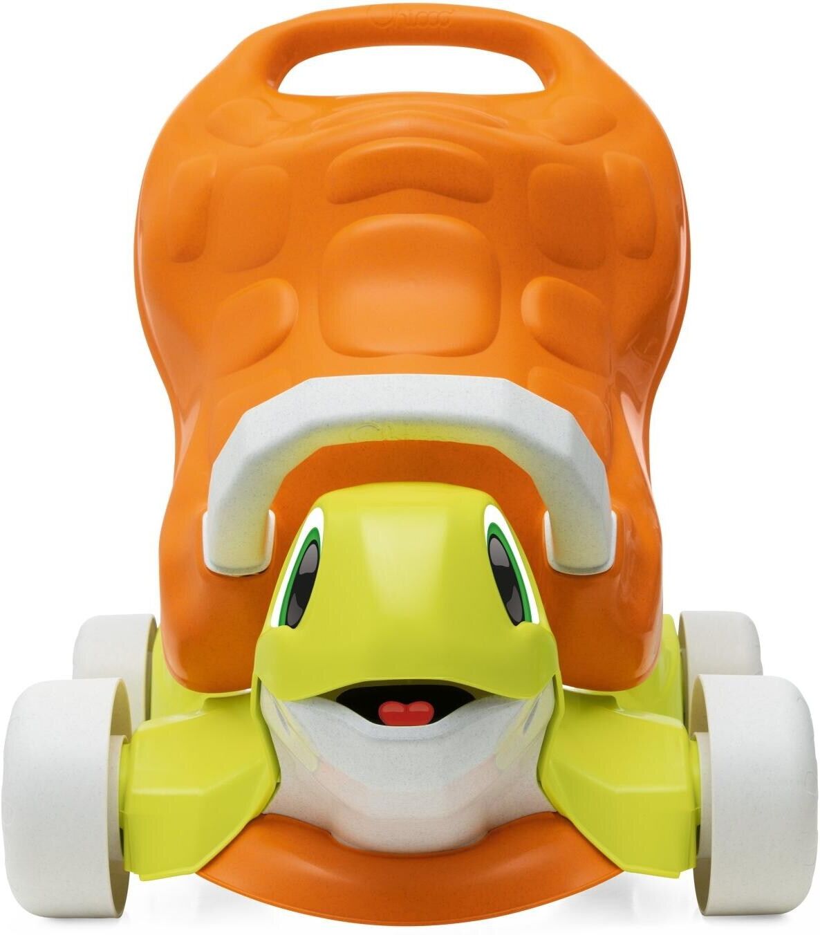 Lauflernhilfe CHICCO "2in1 Schildkröte", Baby, bunt (hellgrün, orange, weiß), Kunststoff, Lauflernhilfen Lauflernhilfe hellgrün, orange, weiß Einheitsgröße