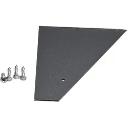 Wandanschluss Seitenblendenset anthrazit RAL 7016 (2 Blenden/4 Schrauben)