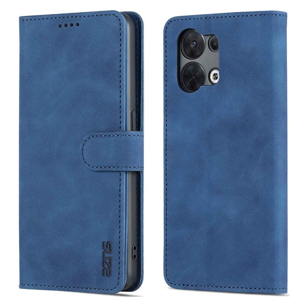 Cover-Discount OPPO Reno8 Pro - Leder Etui Hülle dunkelblau (OPPO Reno8 Pro) (660103921B)