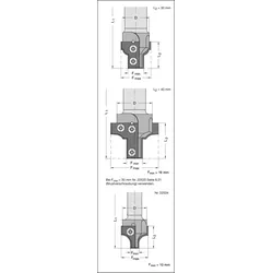 JSO RAPIDO-Tragkörper 44/41x40mm, PROFILIERT,OHNE MESSER - 22532-0-44402-R