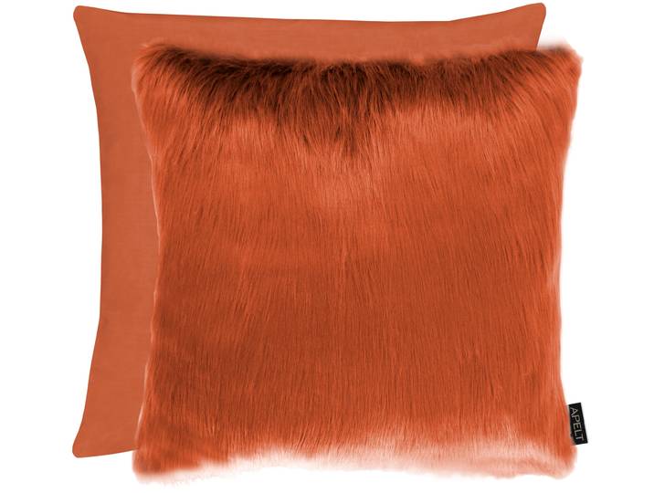 Coussin Lars Orange/Orange 45 x 45cm Tissu mélangé