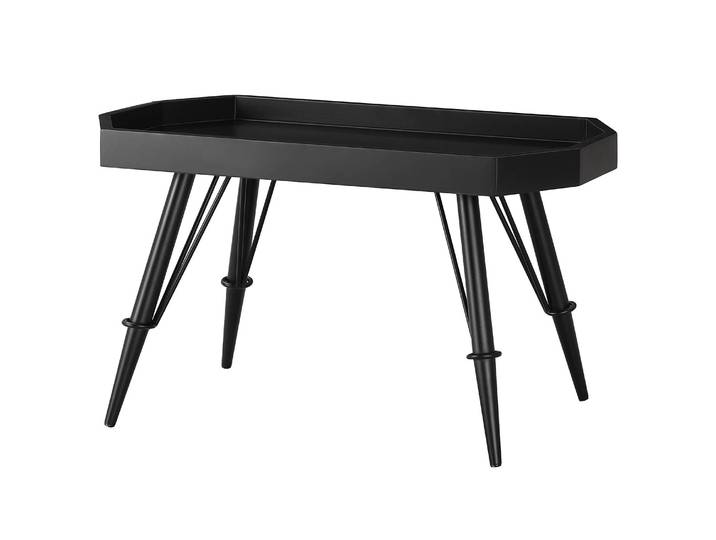 Table basse Mangazai 80cm Noir/Noir