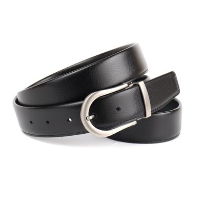 Ledergürtel ANTHONI CROWN, Damen, Gr. 100, schwarz, Rindsleder, Gürtel Ledergürtel