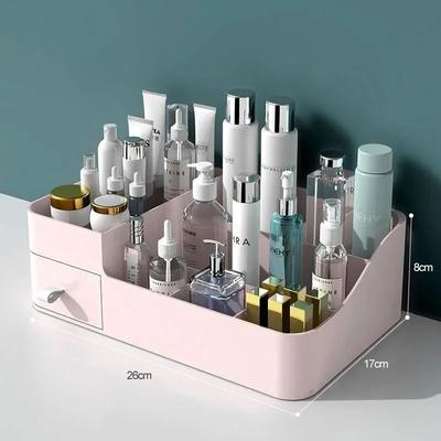 Uplift Picks Vanity Drawer Organizer Desktop Storage Box For Skincare And Cosmetics pink S