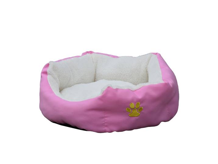 Hundebett PFÖTCHEN L pink