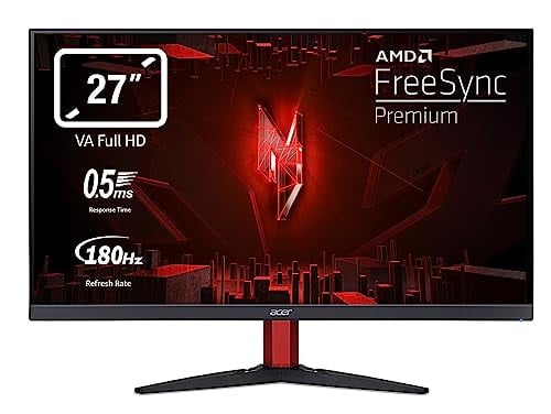 Acer Nitro KG272S3bmiipfx 27 inch Full HD Gaming Monitor, 180Hz, FreeSync, 1ms VRB