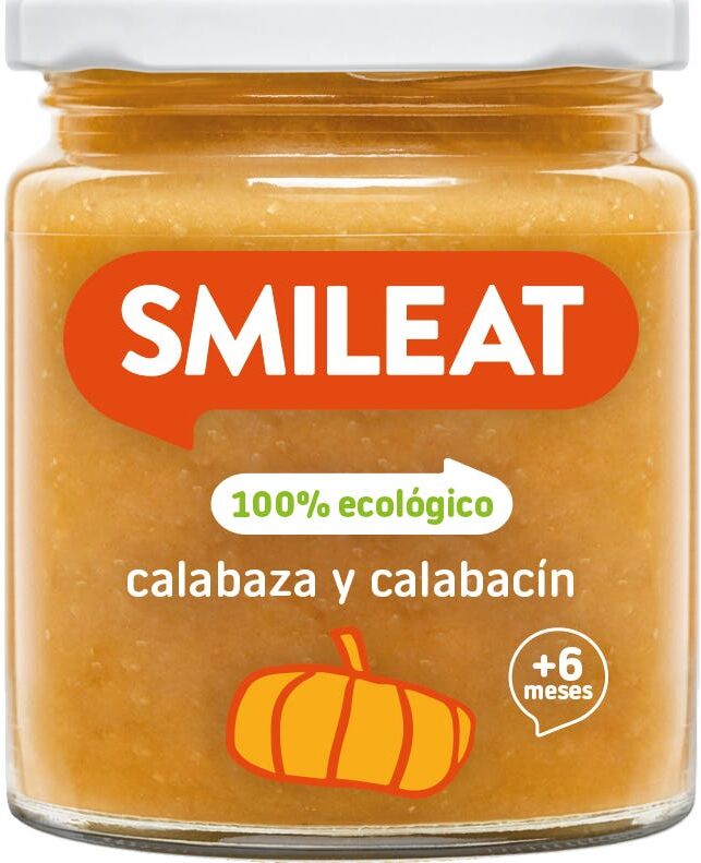 Smileat Tarrito Ecológico de Calabaza y Calabacín 230g