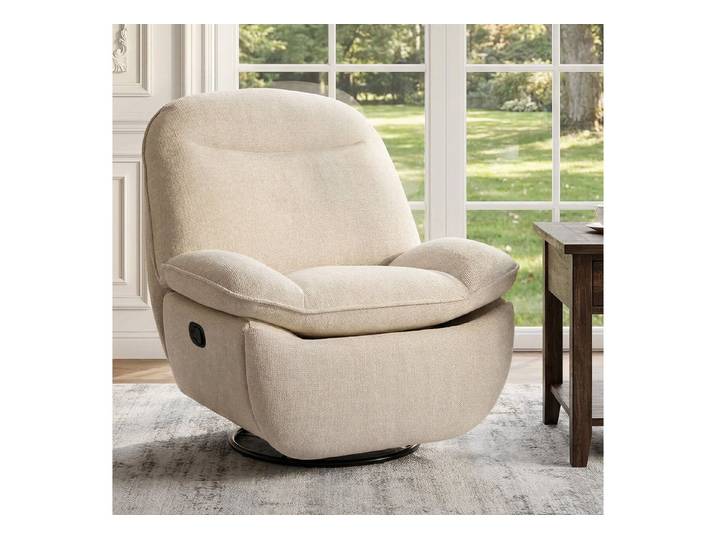 FLEXISPOT Sessel Schaukelsessel gemütlicher TV-Sessel, Relaxsessel (Versteckter Stauraum, 105° - 145° verstellbar, Drehsessel mit Rocking, Ruhesessel für Senioren & Stillenden), 150 KG belastbar