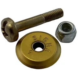 Sigma Ersatzrädchen KLASSIK / Ø 12 mm aus Titanstahl inkl. Achse (Art. 014T)