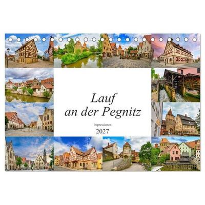 Lauf an der Pegnitz Impressionen (Tischkalender 2027 DIN A5 quer), CALVENDO Monatskalender