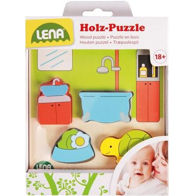 Holzpuzzle Bad, Schaukarton