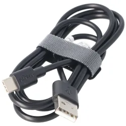 AccuCell USB-C Lade- und Synchronisationskabel für alle Geräte mit USB-C Anschluss, 1 Meter Schwarz