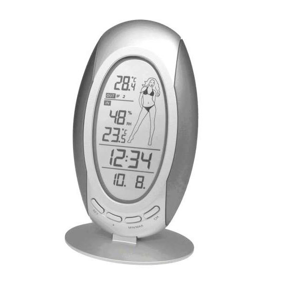 Technoline WS 9723 Weerstation, Grijs en Zilver