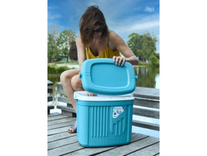 Glacière ICEBERG, 32 litres, bleu clair/blanc