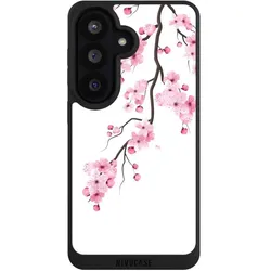 Nivocase Handyhülle für Samsung Galaxy S26 Hülle NIVOpure Case Schwarz Asien Japan Kirschblüten (Samsung Galaxy S26), Smartphone Hülle, Schwarz
