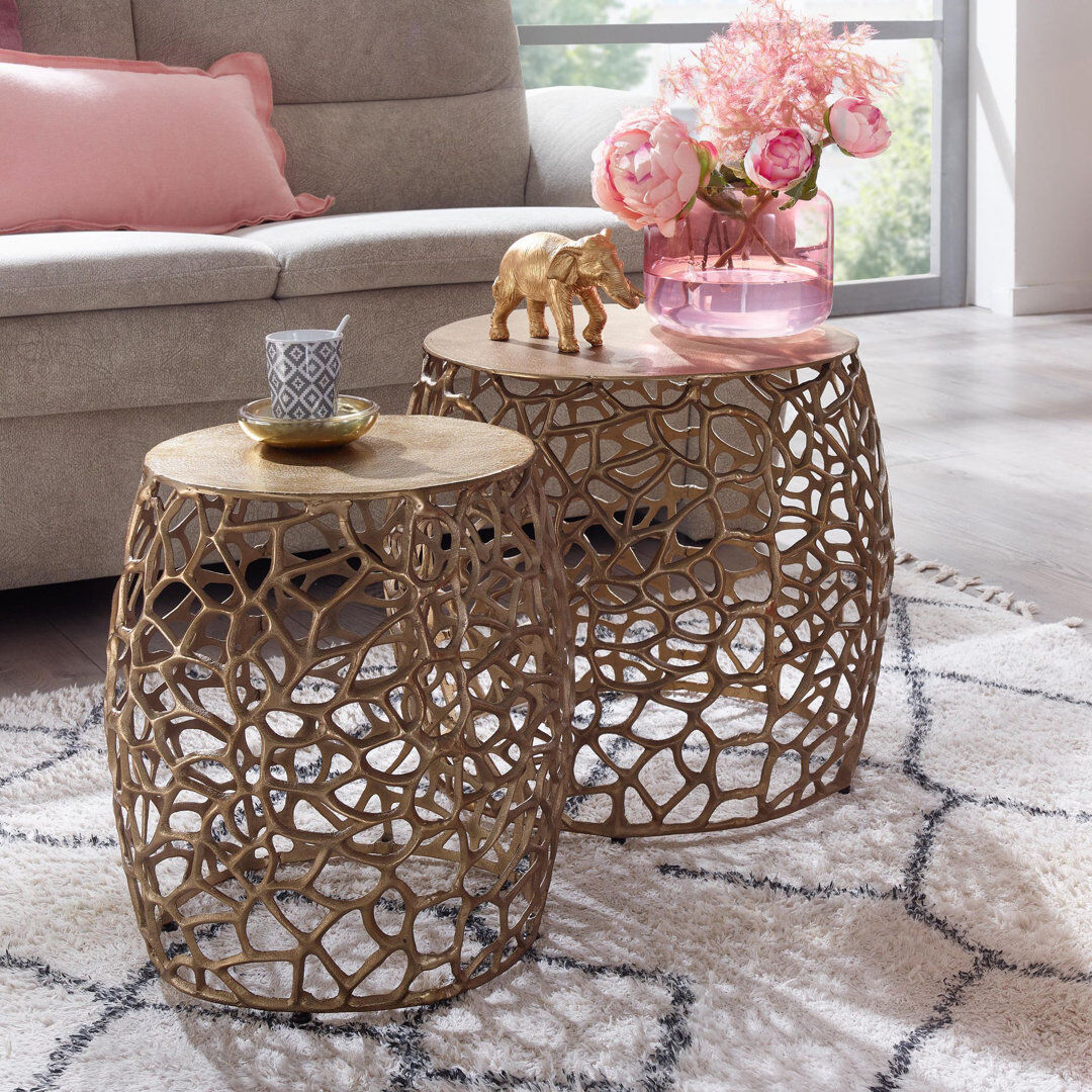 Fairmont Park Hetre 2 - Piece Living Room Table Set Golden