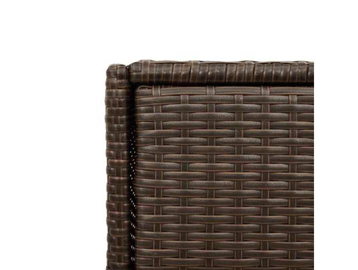 Armoire de rangement de jardin Moderne - NGM - Armoire Haute d'extérieur marron 55x55x111cm résine tressée B785693311