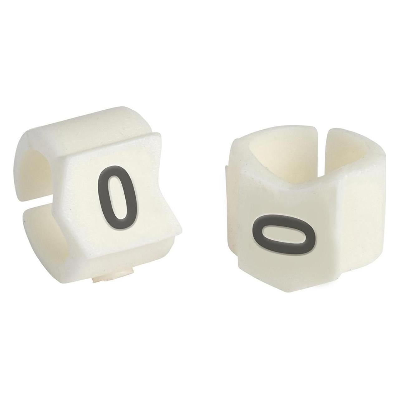 Brady SCN-23-0, Clipsleeve Drahtmarkierer, Beschriftung " 0 ", für Kabeldurchmesser von 5,9 - 8,... (133400)