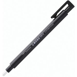 Tombow Radierstift EH-KUR11, MONO zero, nachfüllbar, Präzisionsradierer, runde Spitze