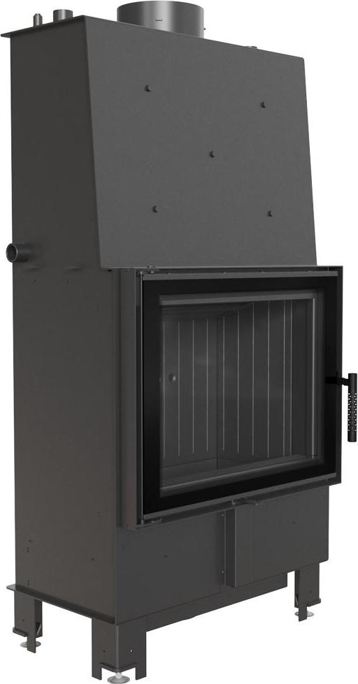 Wasserführender Kamineinsatz KRATKI LUCY 12 kW Ø 200 schwarz Verkleidung