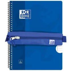 Oxford, Etui, Kangoo Federmäppchen rund blau