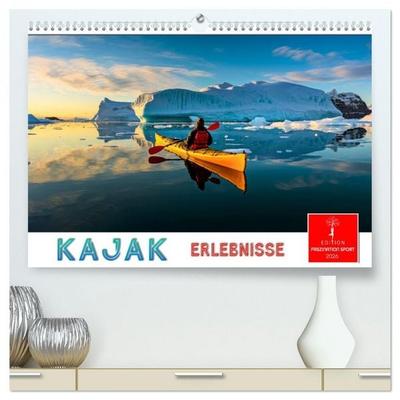 Kajak Erlebnisse (hochwertiger Premium Wandkalender 2026 DIN A2 quer), Kunstdruck in Hochglanz