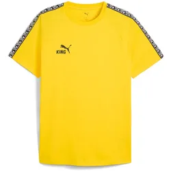 PUMA teamKING T-Shirt Herren 07 - faster yellow/puma black/puma black M