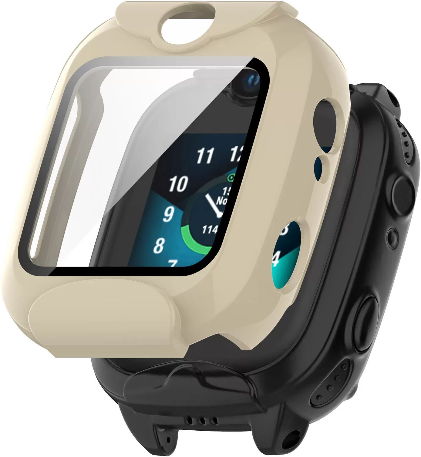 INF Elfenbeinweiß Schutzhülle für Xplora XGO2 Smartwatch