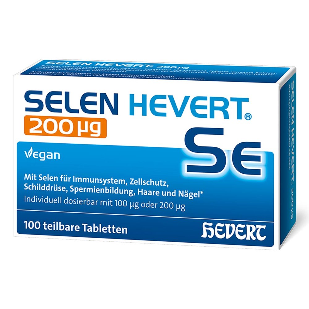 Hevert-Arzneimittel GmbH & Co. KG Selen Hevert 200 mg Tabletten 20379757