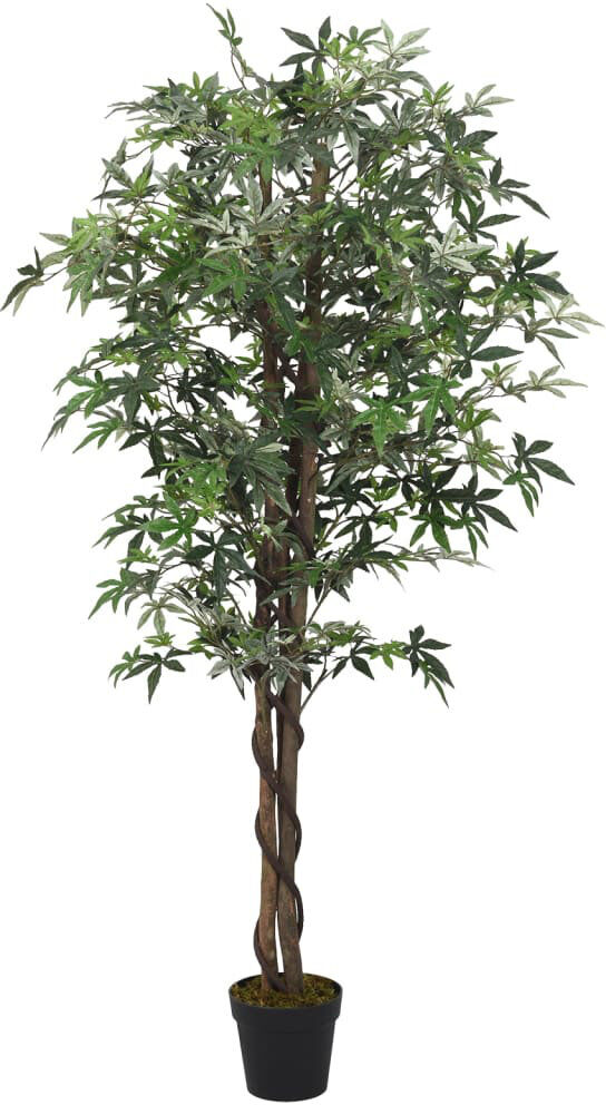The Seasonal Aisle Faux Maple Tree in Pot Green 180cm H x 100cm Wx 20cm D
