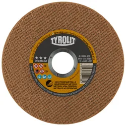 TYROLIT Trennscheiben DxTxH 115x1,6x22,23 Superdünne Trennscheiben für Nichteisenmetalle, Form: 41 - gerade Ausführung, Art. 34332823