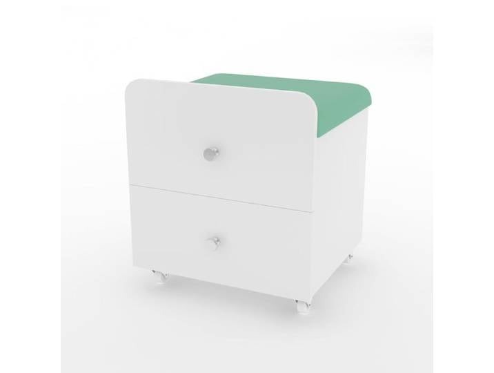 Tabouret vanité rangement carré rembourré chaise maquillage avec tiroir chambre salon station maquillage vert