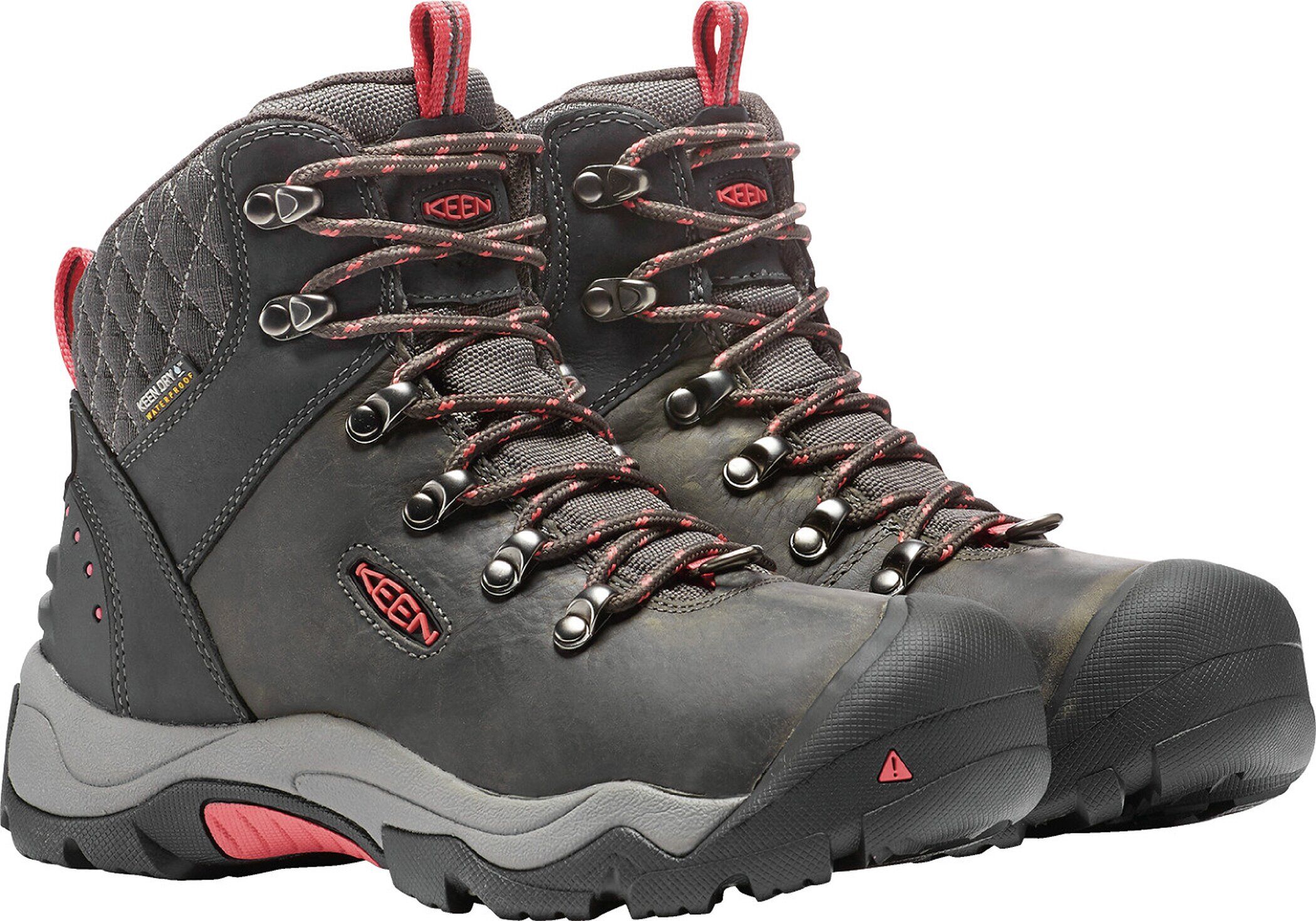 Outdoorschuh KEEN "REVEL III", Damen, Gr. 40, rosa (schwarz, rose), Synthetik, Schuhe Outdoorschuh, wasserdicht schwarz, rose 40
