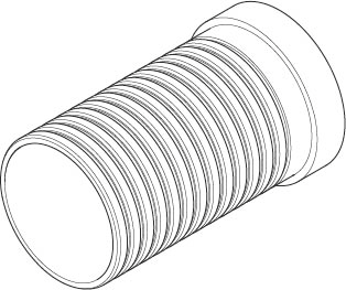 Dornbracht manchon interrupteur de tuyau 09184011690 100x100x50