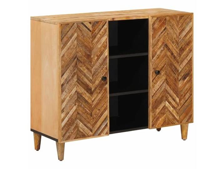Heofavd Stauraumschrank Braun 90x33,5x75 cm Mangoholz Sideboard