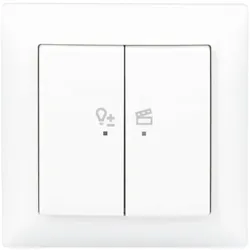 Busch-Jaeger 62851UJ-914-WL LED-Dimmer-Einsatz flex, 1-fach Komplettset mit 2-fach Bedienelement, Wireless 2CKA006200A0293 62851UJ914WL
