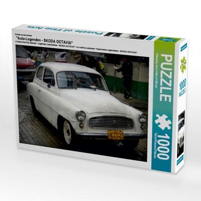 CALVENDO Puzzle Ein Motiv aus dem Kalender 'Auto-Legenden - SKODA OCTAVIA' | 1000 Teile Lege-Größe 64x48cm Foto-Puzzle für glückliche Stunden