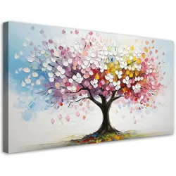 LEINWANDBILD Bunter Baum 120x60cm