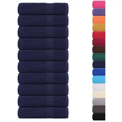 vidaXL, Handtücher, Duschtücher 10 Stk. Marineblau 70x140cm 360 g/m2 100% Baumwolle (70 x 140 cm)