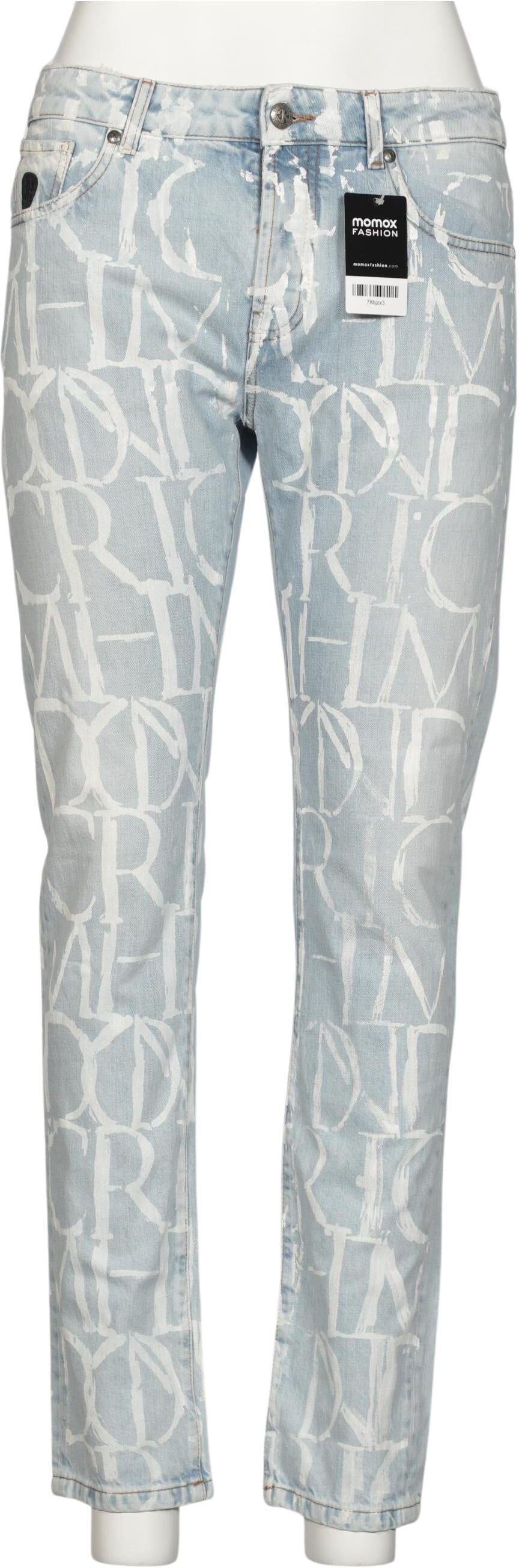 John Richmond Damen Jeans, Hellblau, Gr. W35, Baumwolle - Second Hand