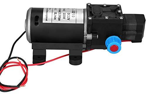 Dripio Membraanpomp 12V, 8 liter per minuut, zelfaanzuigend voor hoge druk, geschikt voor autowassen
