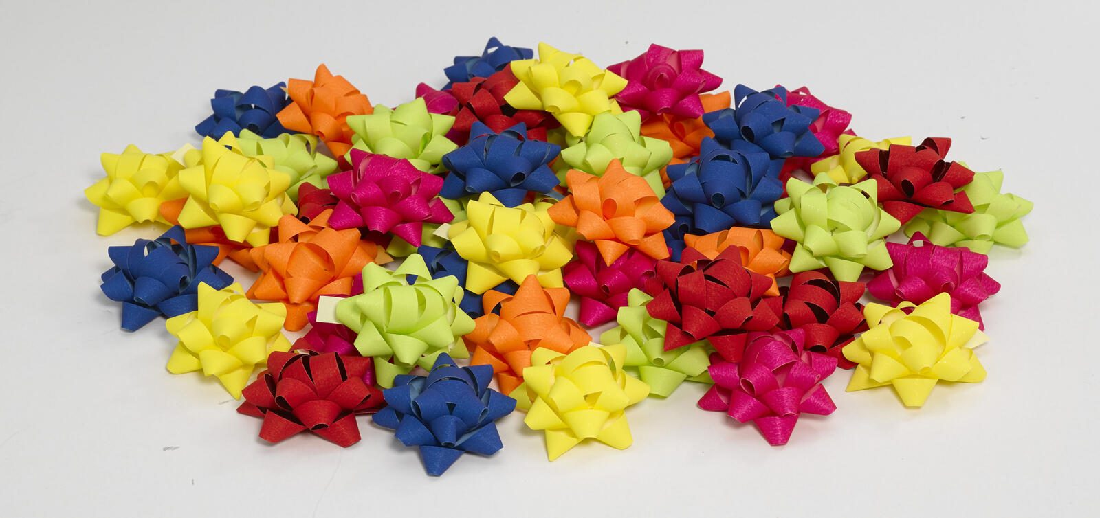 PRÄSENT Geschenk-Schleifen 10 mm x 0.95 m blau/rot/gelb/grün/pink/orange PRIN-1614-099