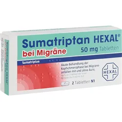 Sumatriptan Hexal bei Migräne 50 mg Tabletten 2 ST